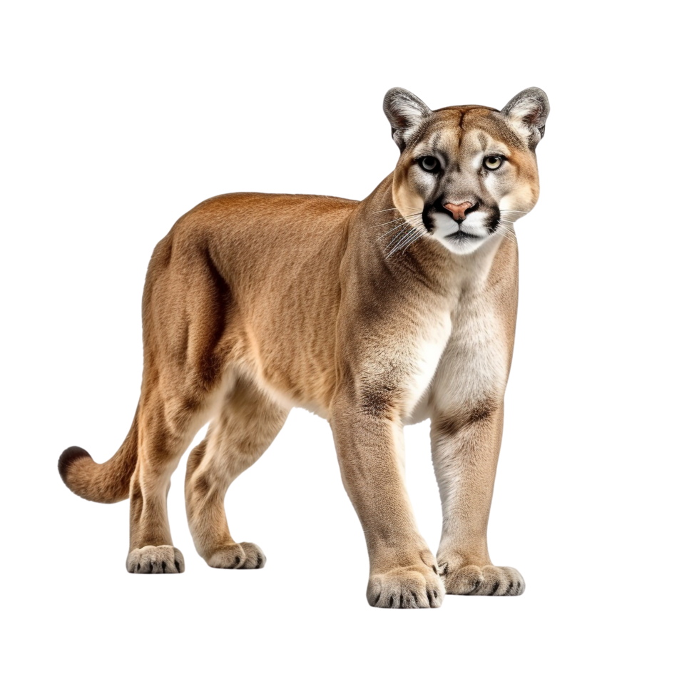 AI generated Cougar clip art png