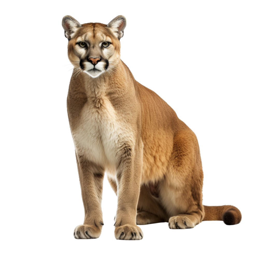 AI generated Cougar clip art png
