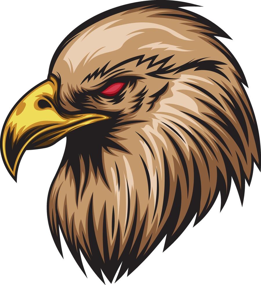 Vector illustration of eagle head
