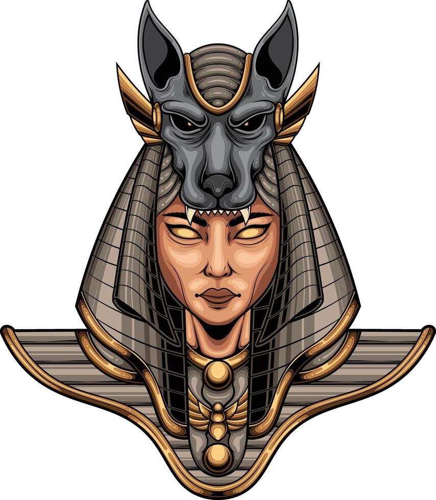 Vector illustration of egyptian ancient mummy