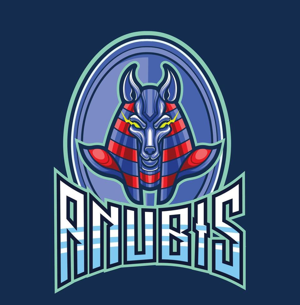 vector anubis egipcio Dios mascota logo modelo