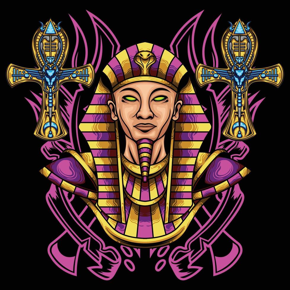 vector ilustración de antiguo faraón