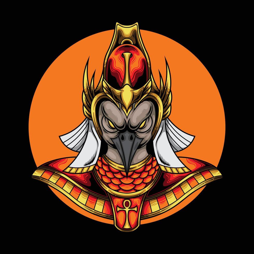 Vector illustration of egyptian god of ra