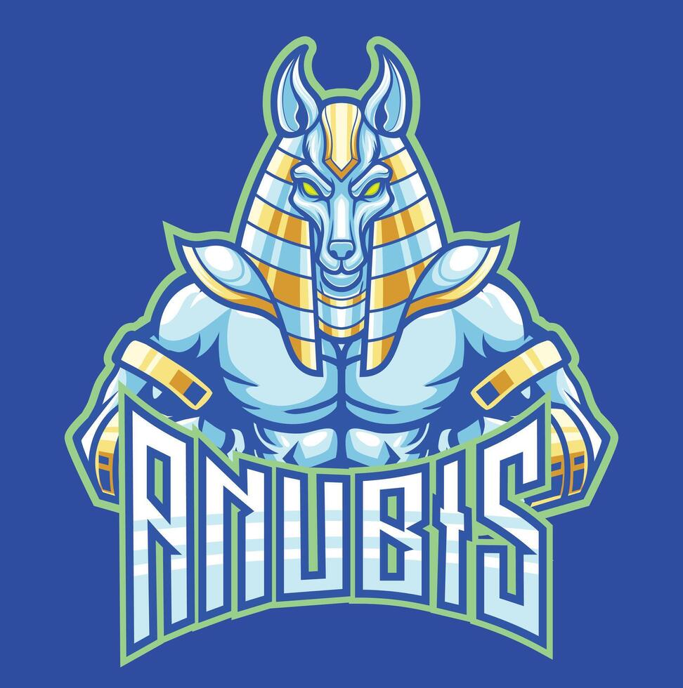 vector anubis egipcio Dios mascota logo modelo