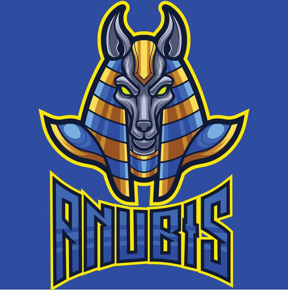 vector anubis egipcio Dios mascota logo modelo