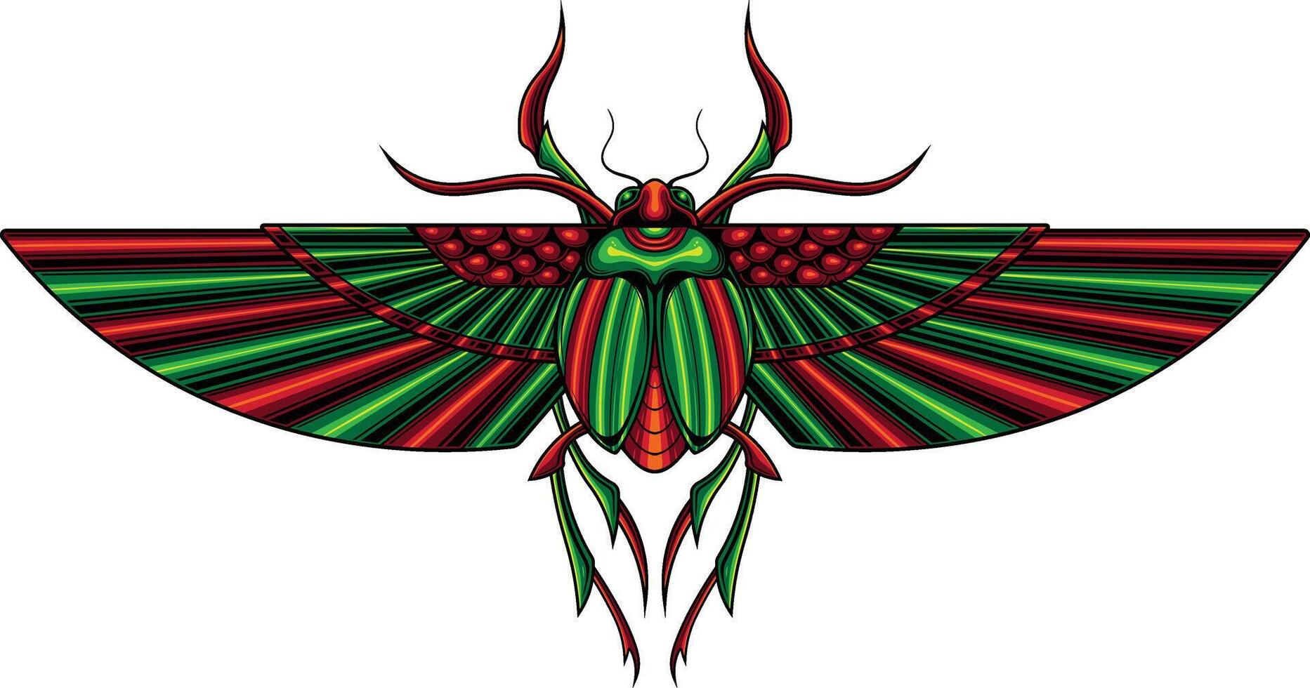 vector ilustración de escarabajo escarabajo Egipto