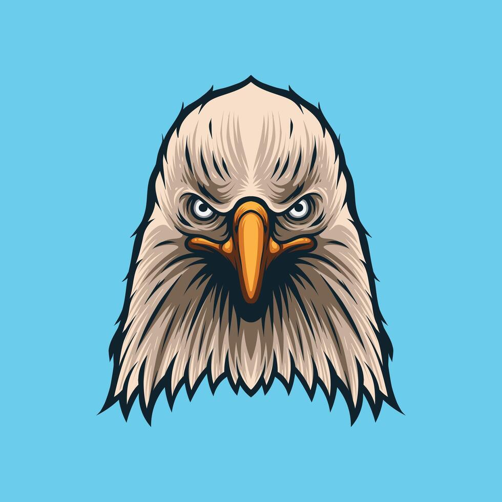 vector ilustración de águila cabeza