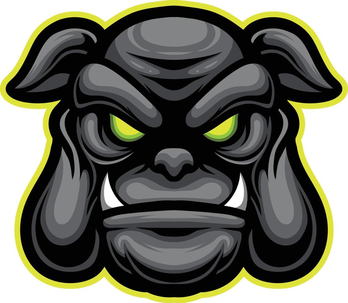 vector bulldogs mascota logo modelo para deporte negocios y juego de azar equipo aislado