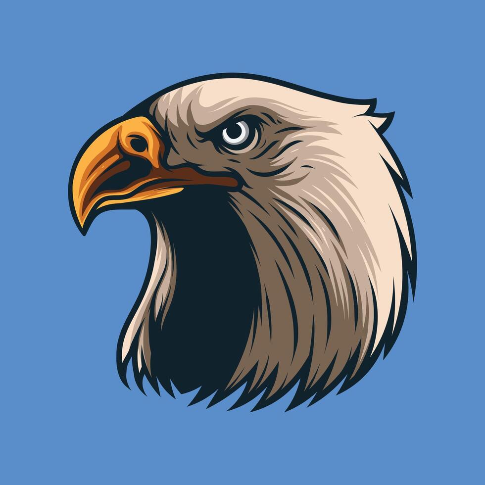 Vector illustration of eagle head
