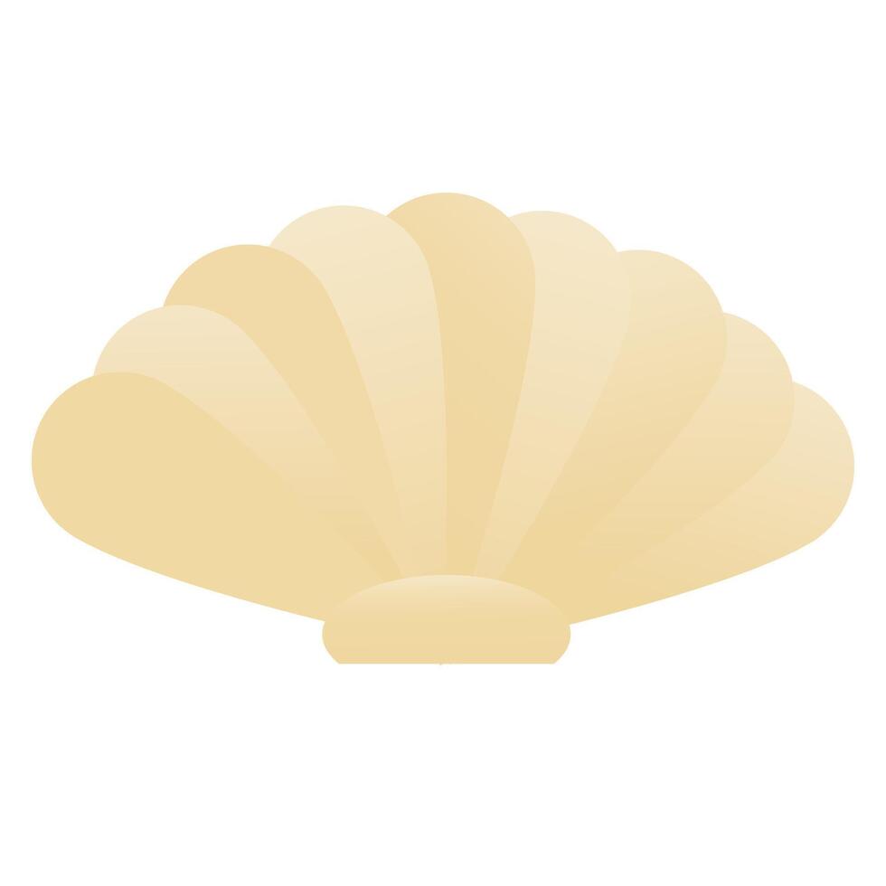 decoración de conchas de mar vector