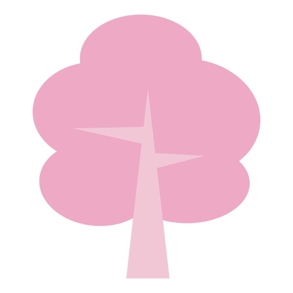 Valentine Pink tree vector
