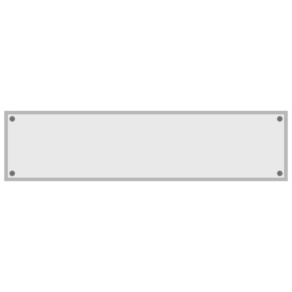 gray blank sign vector
