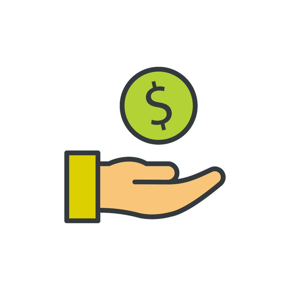 Salary icon vector design templates simple and modern concept