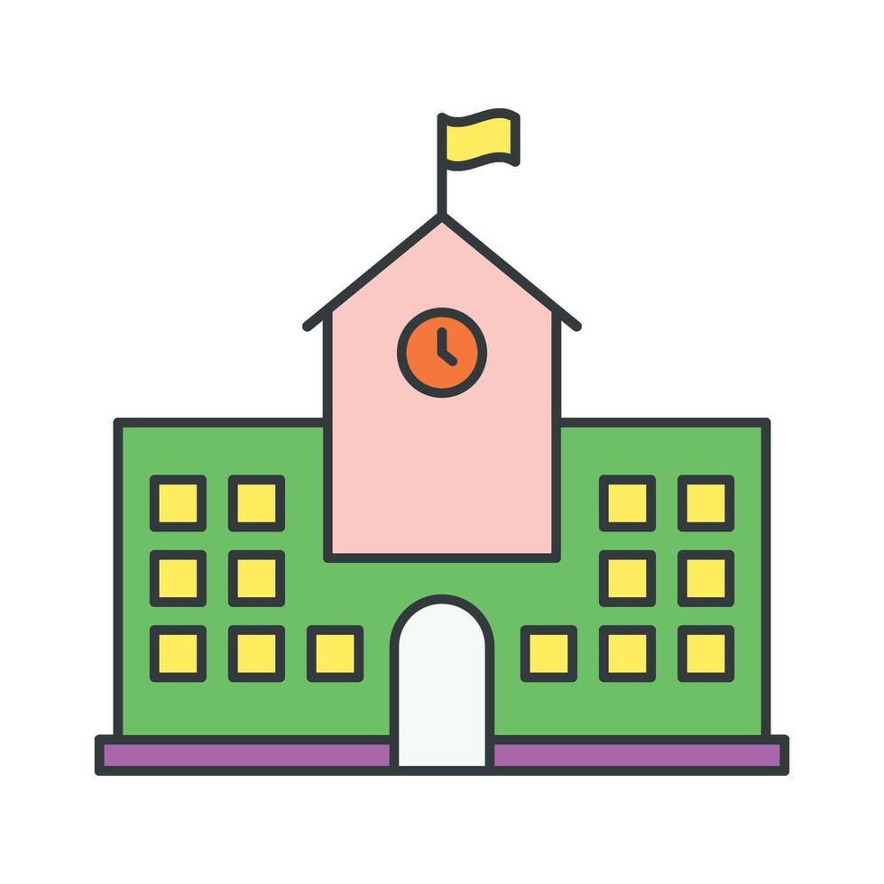 School Building icon vector design templates simple and modern
