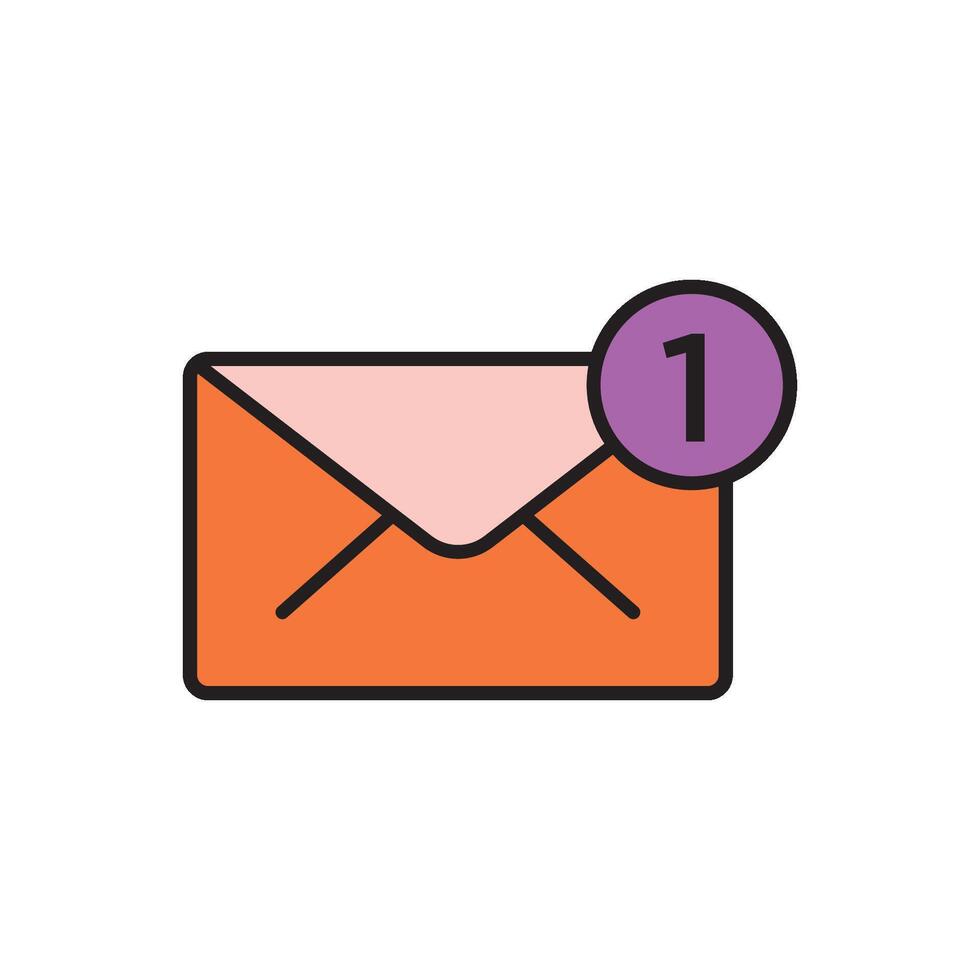 plantillas de diseño de vectores de iconos de correo aisladas en fondo blanco