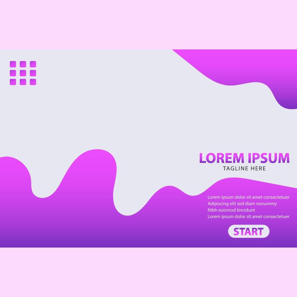 Landing Page Design vector templates simple and modern