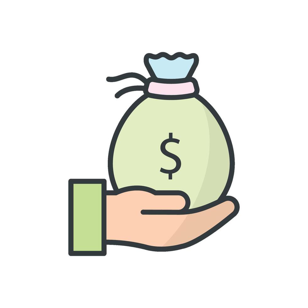 Salary icon vector design templates simple and modern concept