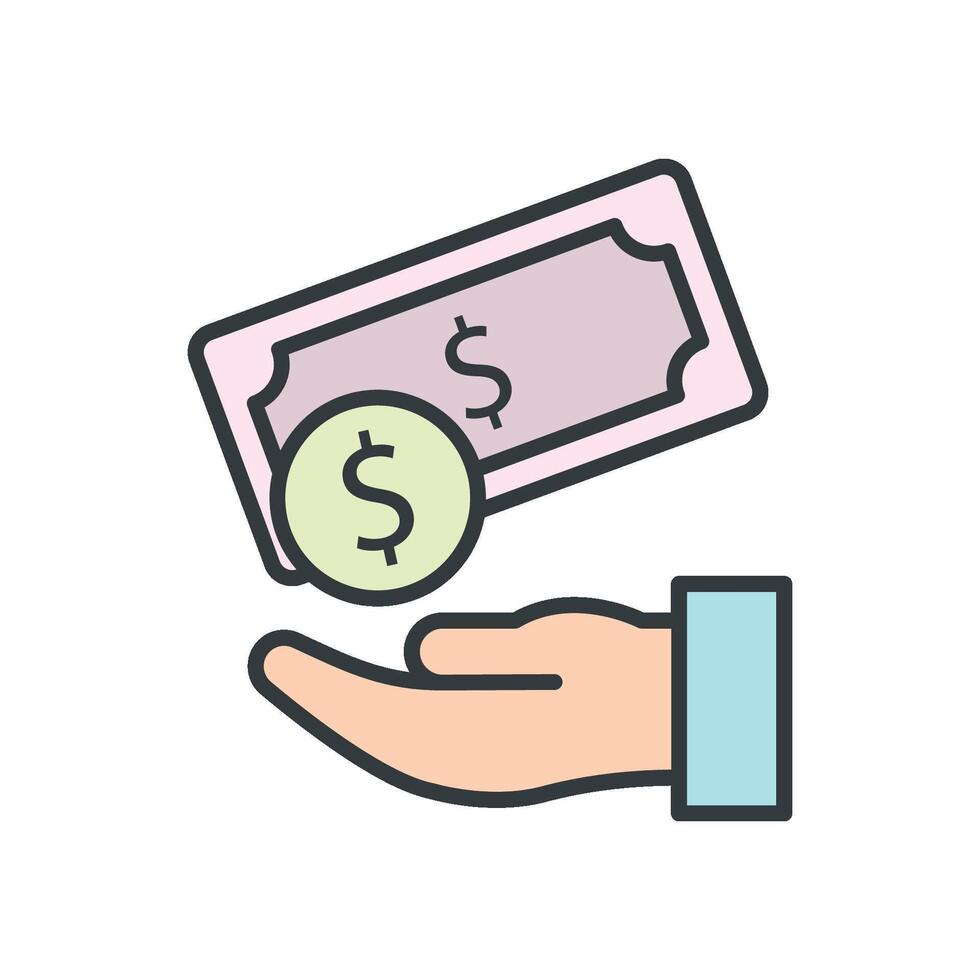 Salary icon vector design templates simple and modern concept