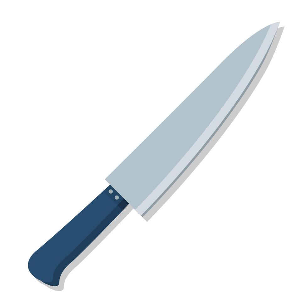 Kitchen utensil knife cartoon illustration vector