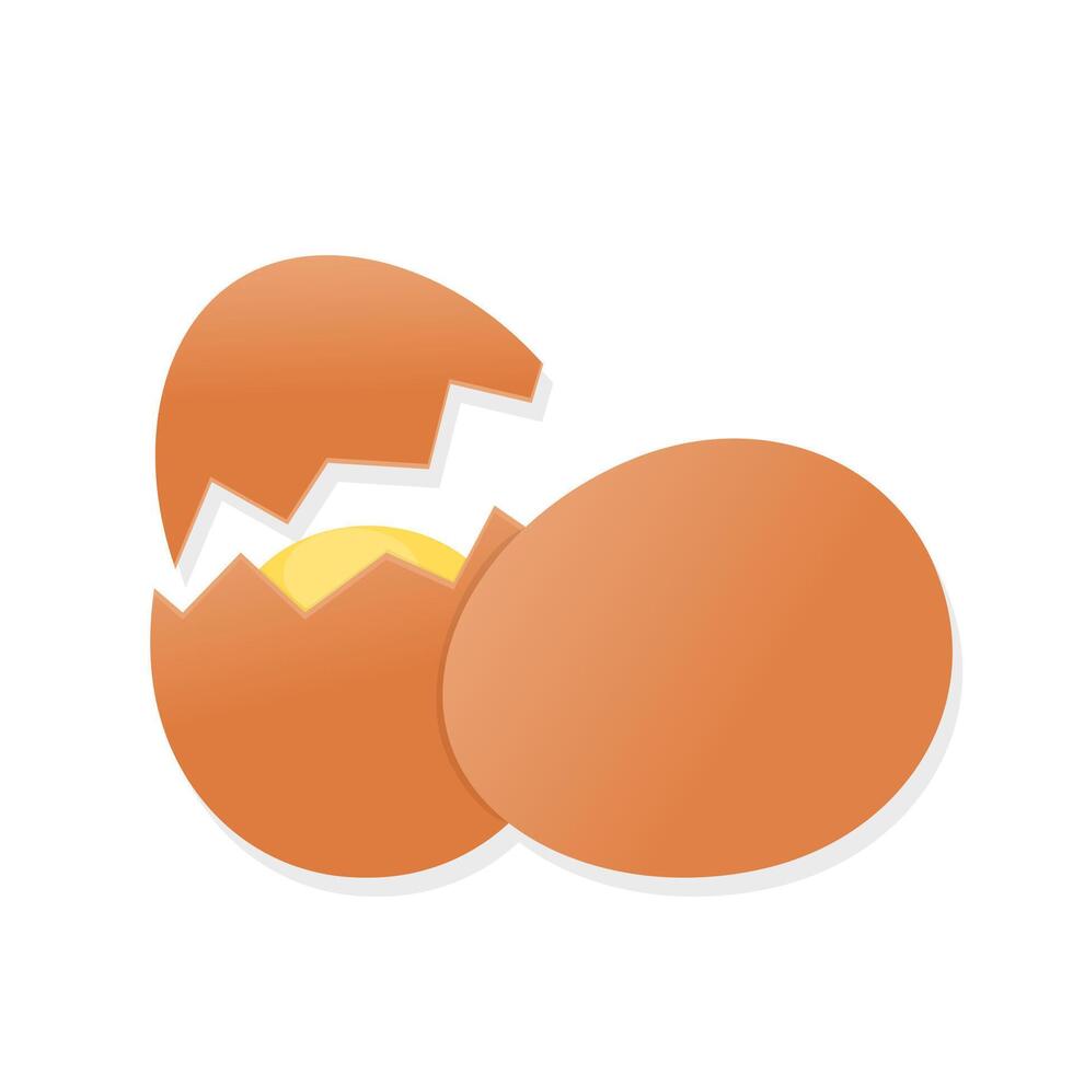 Cartoon food ingredient eggs cartoon illustration vector
