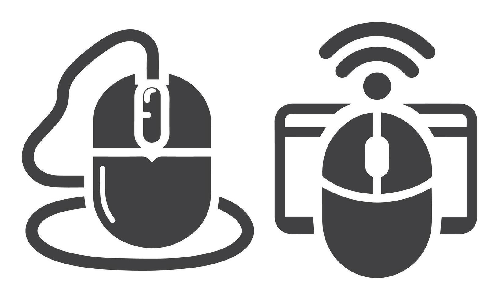 Computer mouse Vector. Computer mouse icons or logo isolated sign symbols. computer mouse isolated on white vector