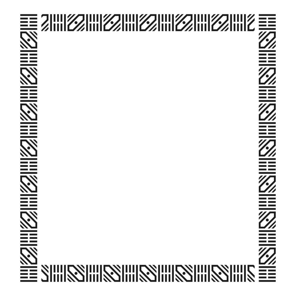 Zimbabwe Pattern Frame Vector Design