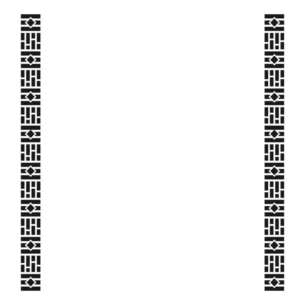 Zimbabwe Pattern Frame Vector Design