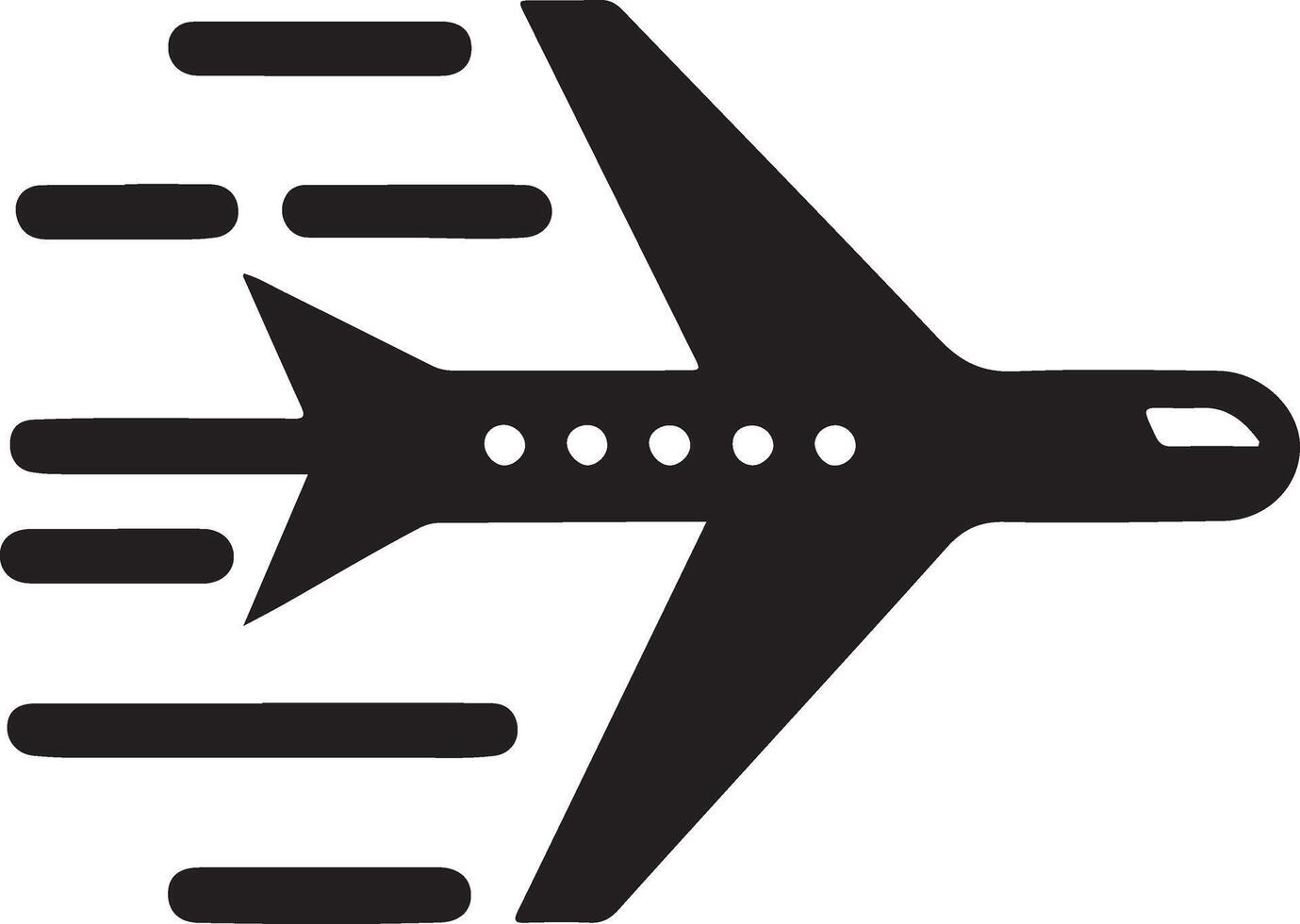 mínimo aerolíneas logo con creativo forma icono, plano símbolo vector