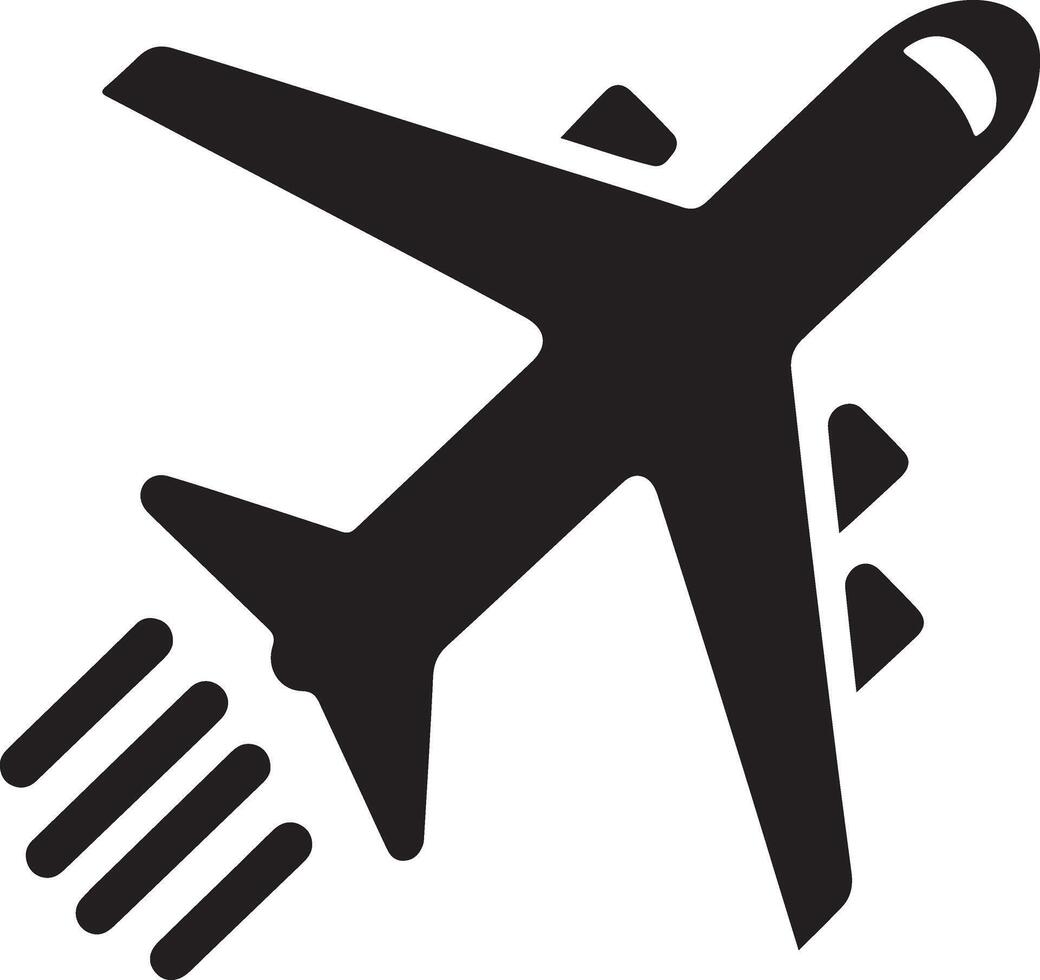 mínimo aerolíneas logo con creativo forma icono, plano símbolo vector