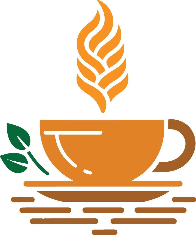 Coffee cup vector art illustration, Tea cup vector icon, symbol