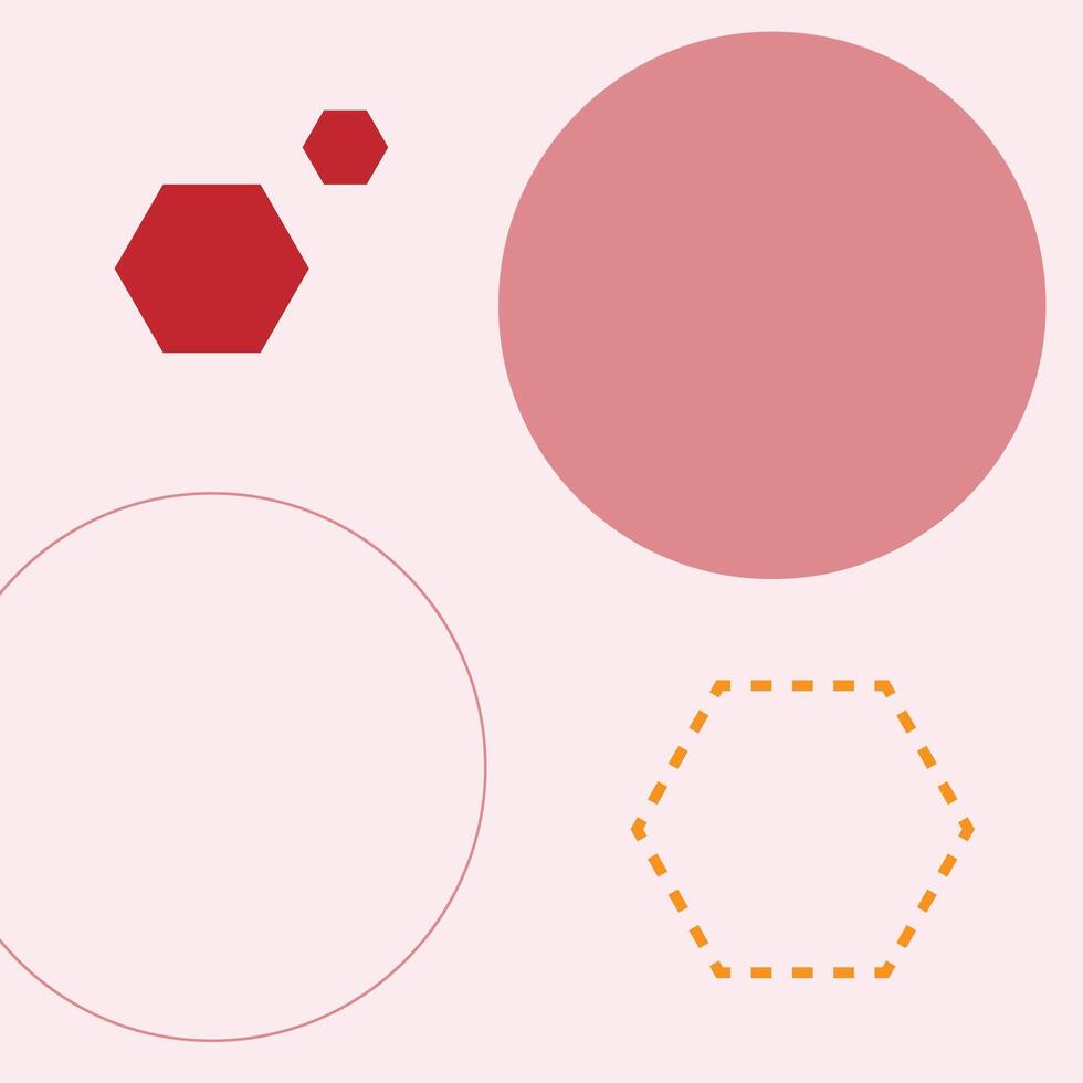 Abstract Memphis Shape Geometric Background Template vector