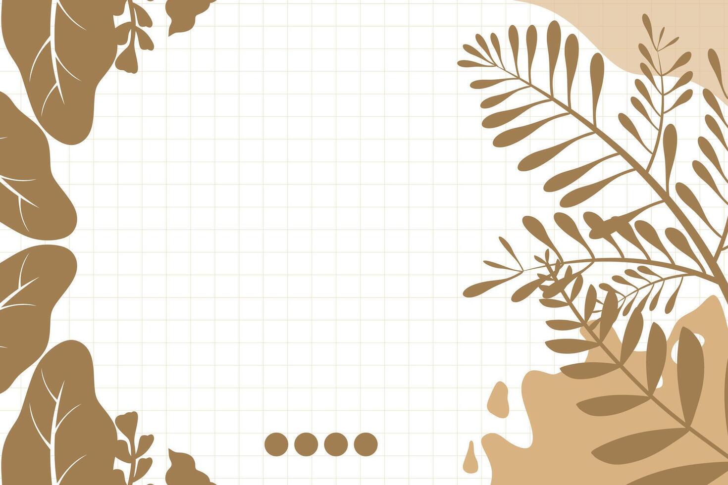 Vector flat abstract bohemian aesthetic background template