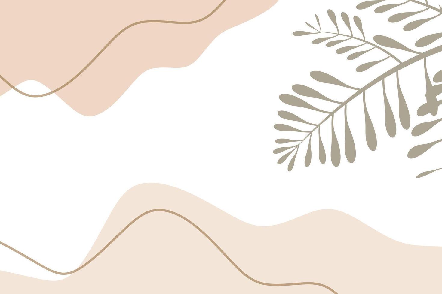 Vector flat abstract bohemian doodle background template