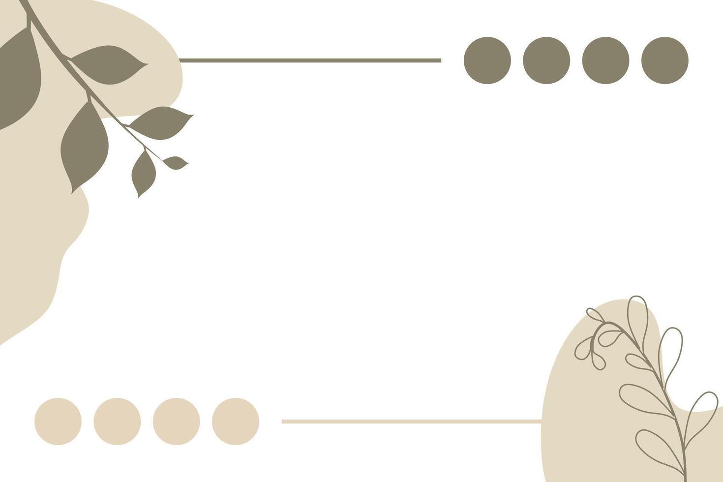 Vector flat abstract bohemian doodle background template