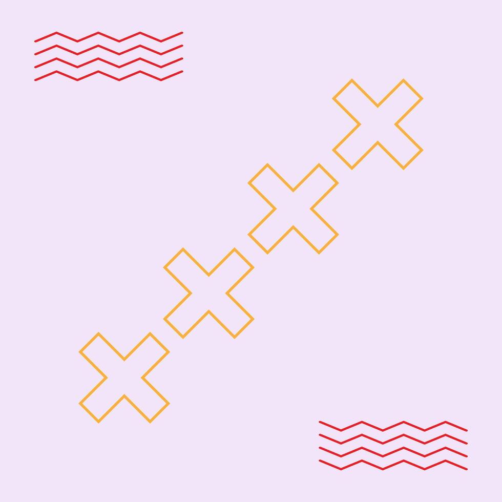 Abstract memphis geometric shape social media background vector