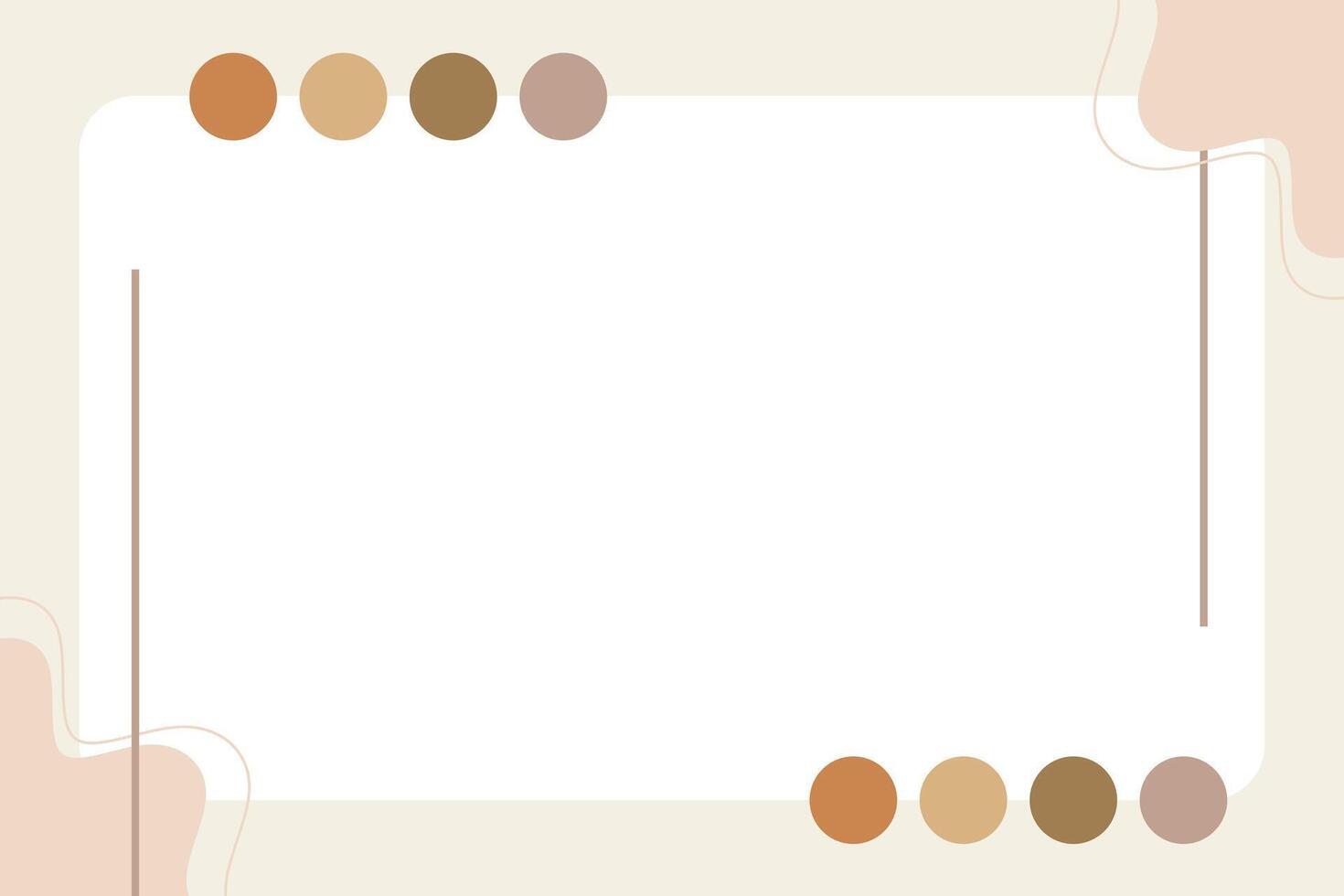 Vector flat abstract bohemian doodle background