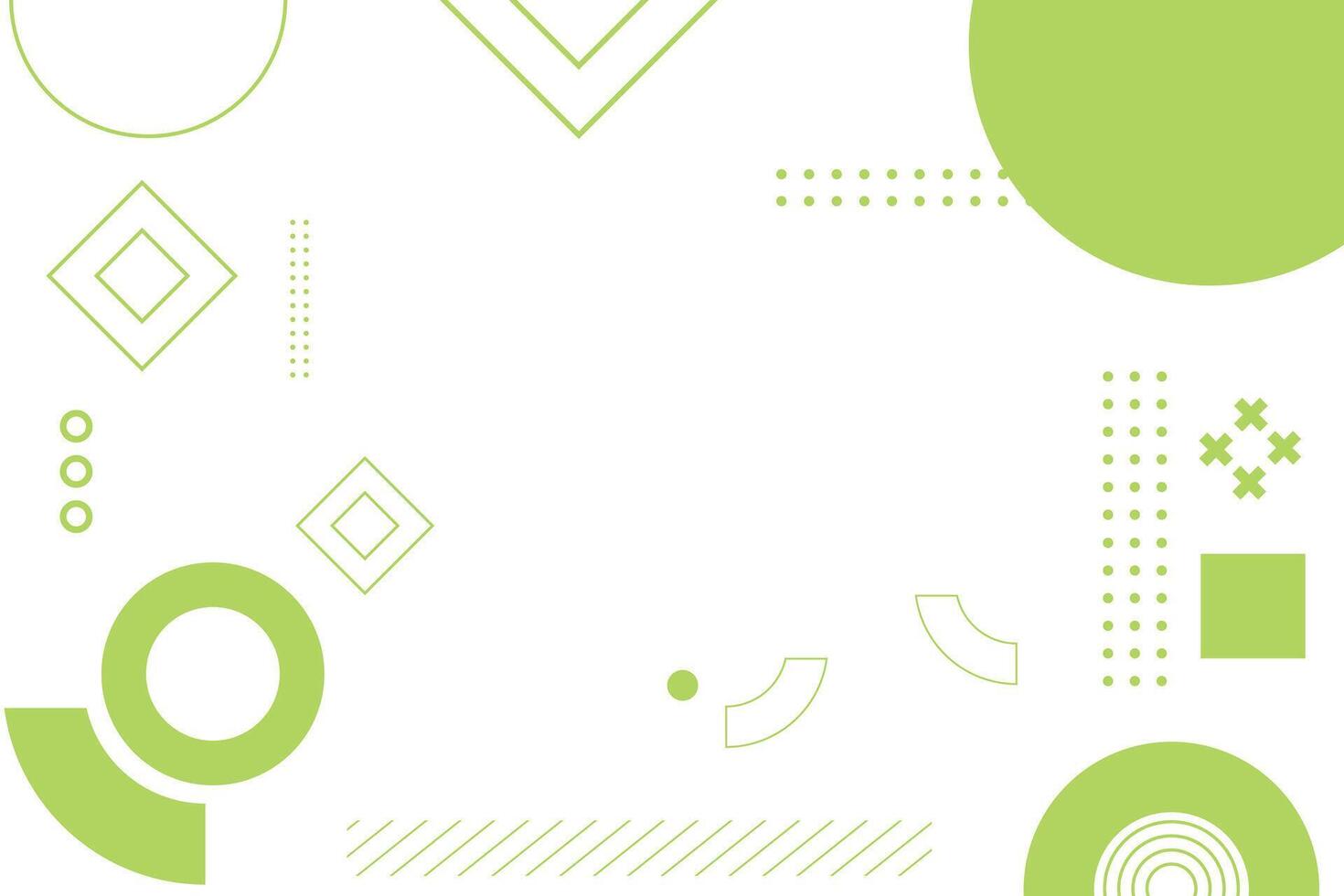 Abstract memphis geometric shape background vector
