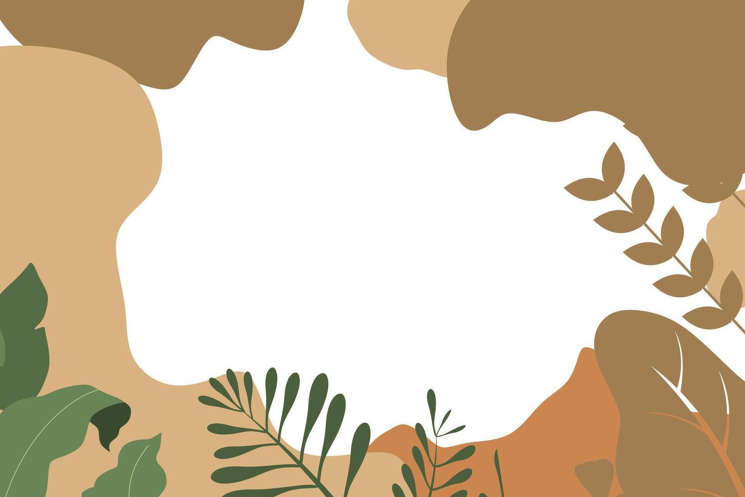 Vector flat abstract bohemian aesthetic background template