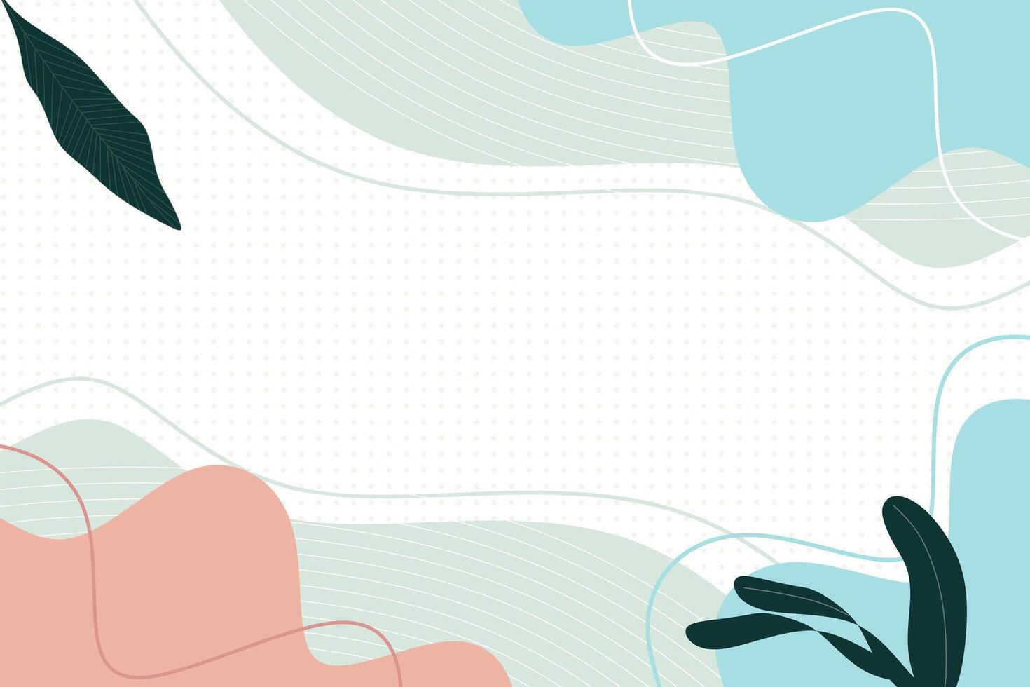 Vector flat abstract bohemian doodle background