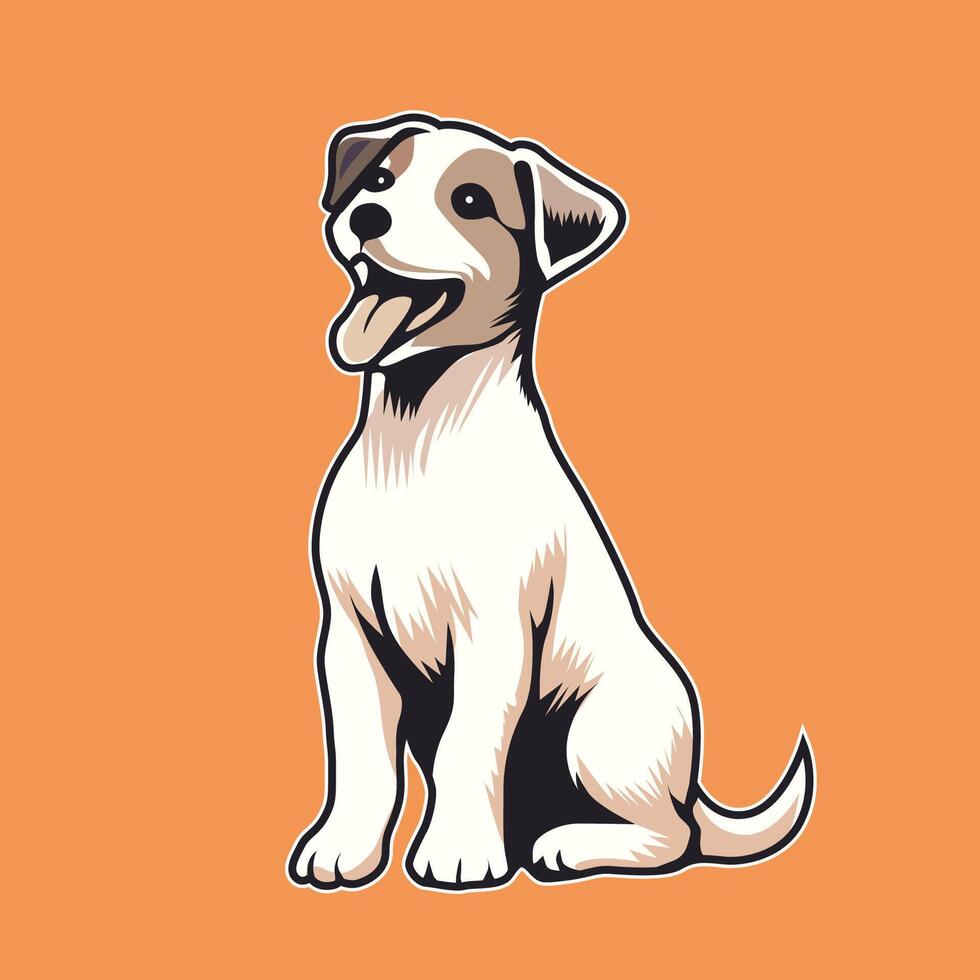 AI generated Jack Russell Terrier Dog illustration Vector