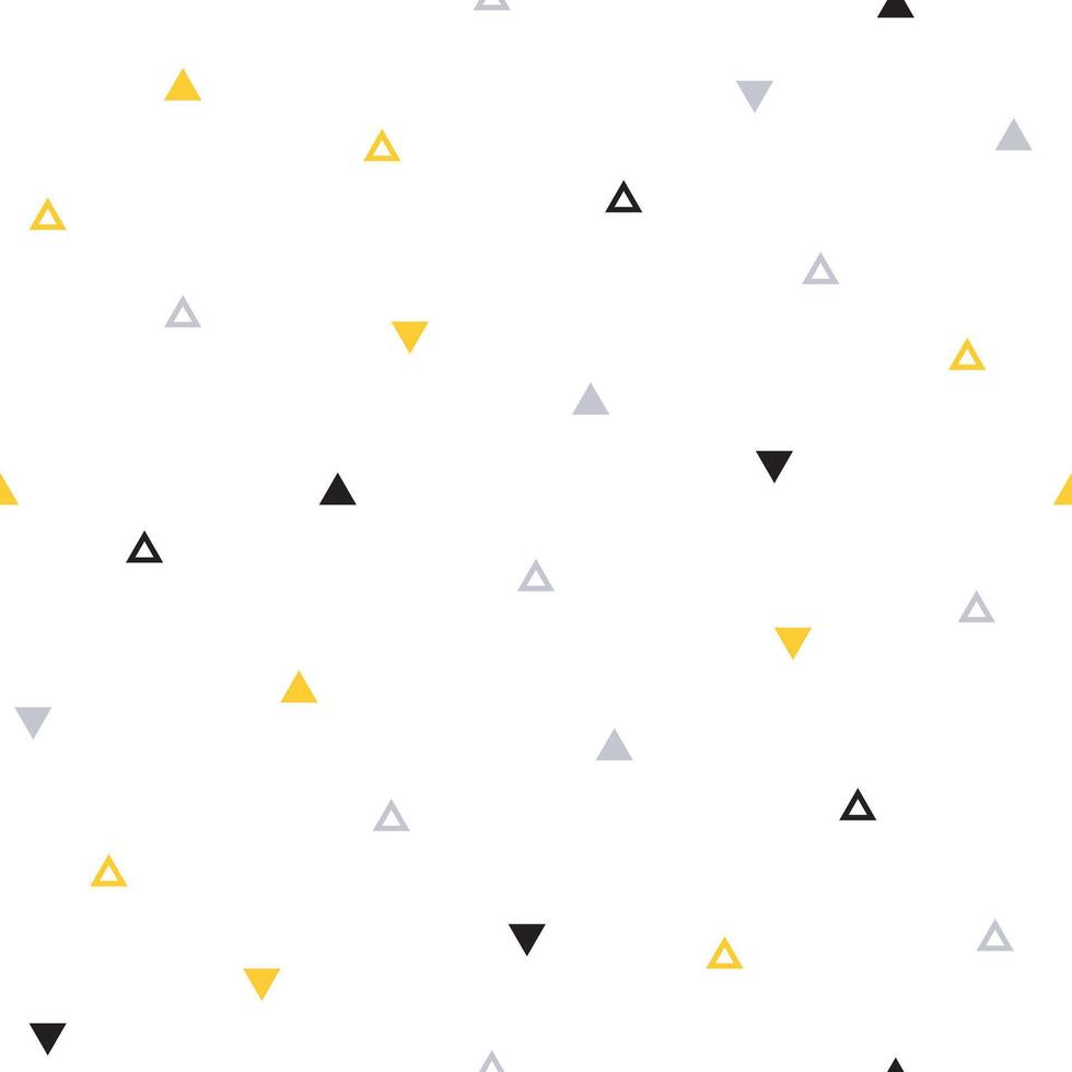 Minimalist Scandinavian triangle seamless pattern background. vector