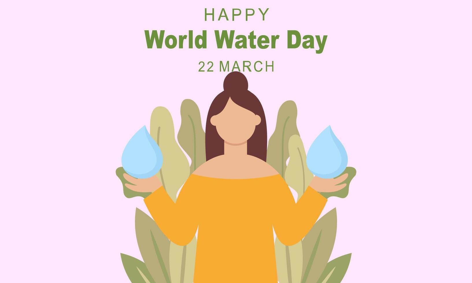 Happy International Water Day. Celebrate World Water Day vector