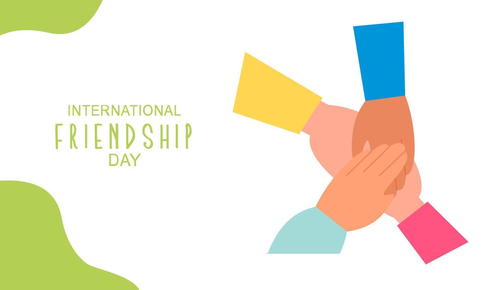 International friendship day background vector