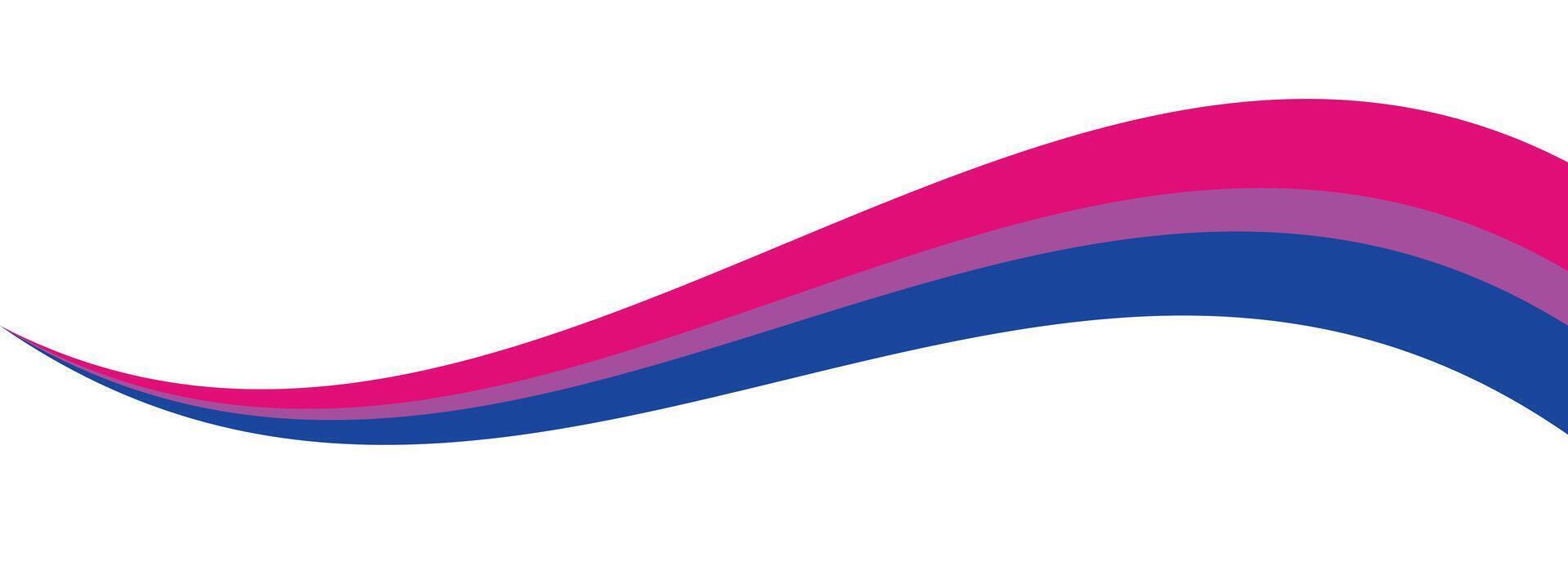 Pink, purple, and blue colored background, as the colors of the bisexual flag. LGBTQI concept. Flat vector illustration.