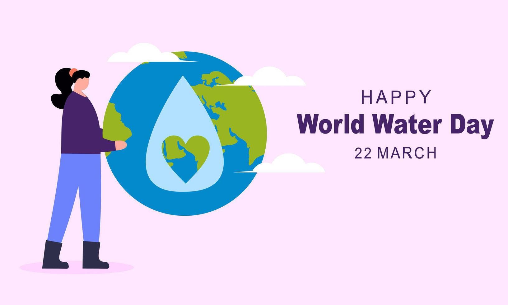 Happy International Water Day. Celebrate World Water Day vector