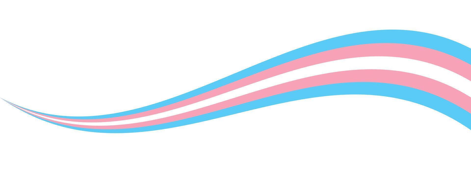 Blue, pink and white colored background as the colors of the transgender flag. Pride month concept. Flat vector illustration.