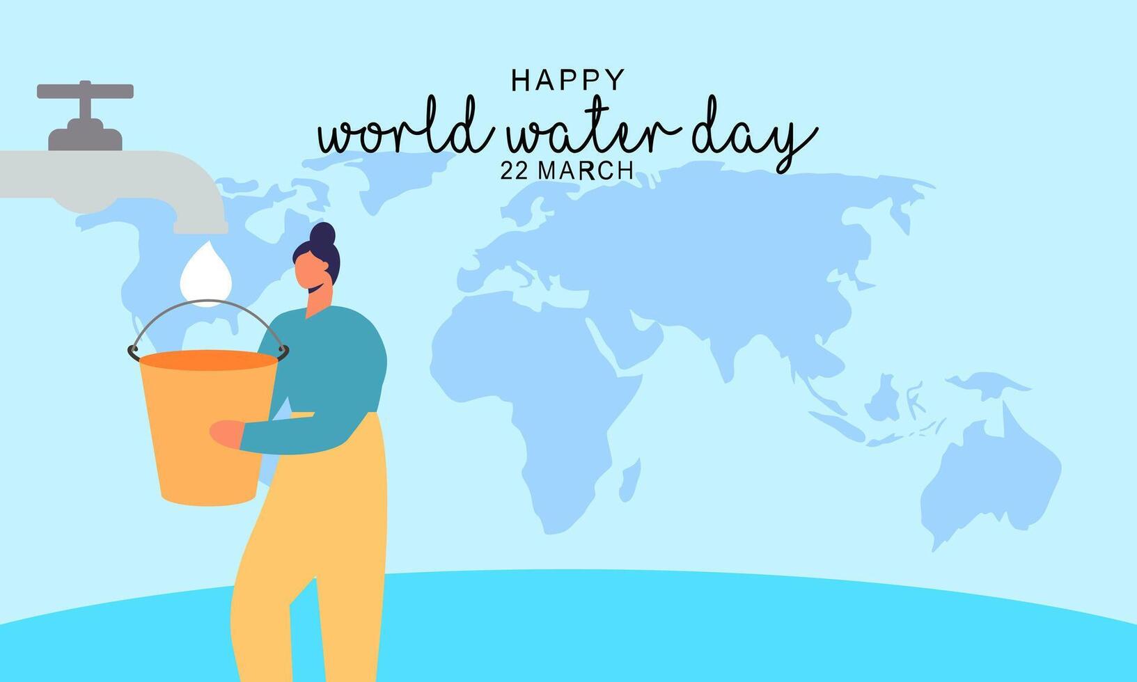 Happy International Water Day. Celebrate World Water Day vector