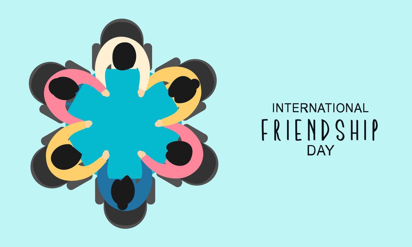 internacional amistad día antecedentes vector
