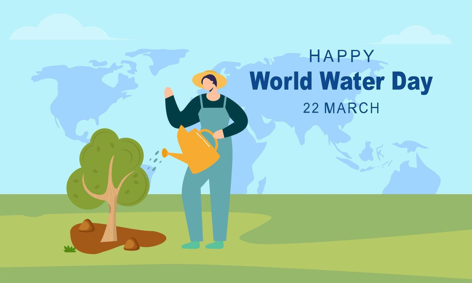 Happy International Water Day. Celebrate World Water Day vector