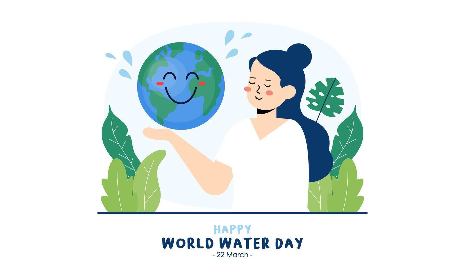 Happy International Water Day. Celebrate World Water Day vector